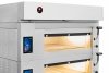 Piec piekarniczy modułowy RQPM-D | dwukomorowy | generator pary | 400 V  | 15,2 kW  | 1300x1280x1705 mm